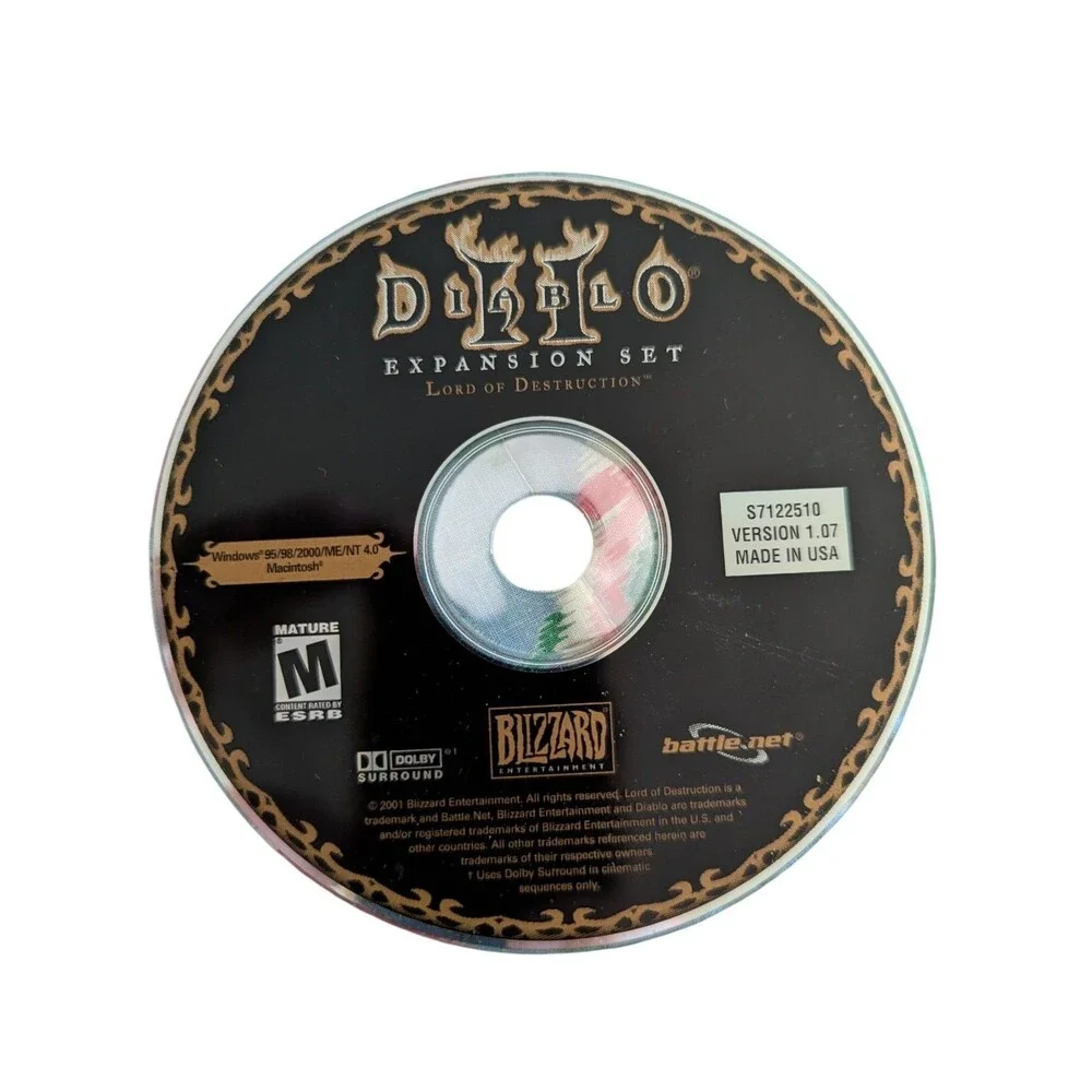 Diablo II Expansion Set Lord of Destruction PC Game Windows MAC Computer Rated M